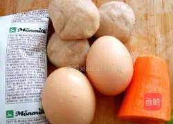 Illustration of how to make fried steamed buns 1 