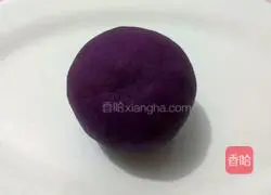 Illustration of how to make crystal purple potato glutinous rice balls 5