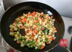 Golden Fried Rice Recipe Illustration 2