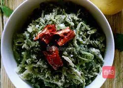 Illustration of how to make coriander noodles 7