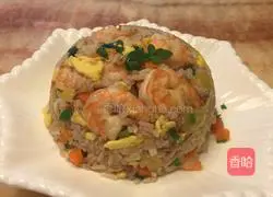 Illustration of how to make shrimp fried rice 8