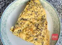 Illustration of making glutinous rice egg pancake 11