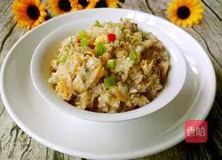 Illustration of how to make clam fried rice 12