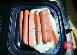 Illustration of how to make egg sandwich and ham 5