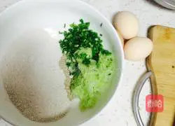 Illustration of how to make egg pancakes 1