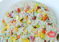 Illustration of how to make colorful fried rice 7