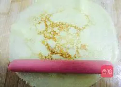 Egg pancake roll.Illustration of how to make it 11