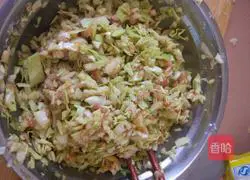 How to make green dumplings with cabbage and meat Illustration 6
