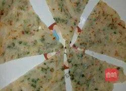 Illustration of how to make pan-fried scallion pancake 7