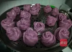 Illustration of how to make purple sweet potato buns 4