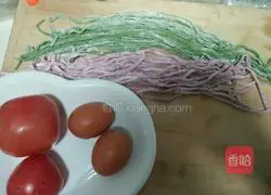 Illustration of how to make colorful noodles 2