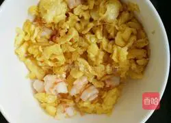 Egg, Shrimp, Ham Fried Rice Illustration of how to do it 7