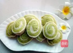 Illustration of how to make spinach steamed buns 14