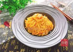 Korean spicy sauce fried noodles recipe 15