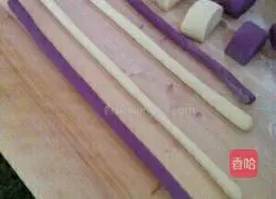 Illustration of how to make purple sweet potato twist steamed buns 7