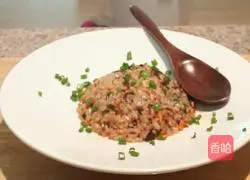 Illustration of how to make fried rice with mushroom sauce 5
