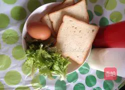 Illustration of how to make an egg sandwich 1