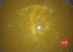 Illustration of making bean paste pumpkin cake 2