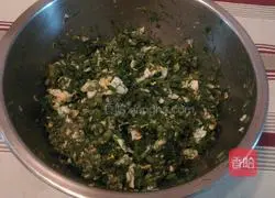 Illustration of how to make fennel dumplings 4