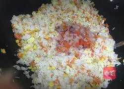 Carrots and corn Illustration of how to make shrimp fried rice 9