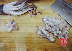 Illustration of how to make dumplings stuffed with squid and three delicacies 6