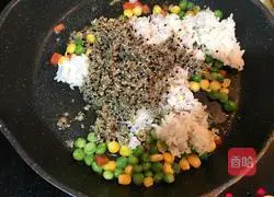Three colors Quinoa fried rice recipe 4