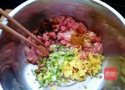 Illustration of how to make beef dumpling stuffing 4