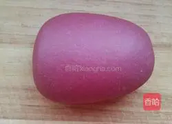 Illustration of how to make rose steamed buns (red yeast powder) 4