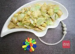 Illustration of how to make fried steamed buns with cabbage 6