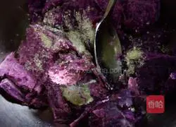 Purple Sweet Potato and Pumpkin Glutinous Rice Illustration of how to make cakes 1