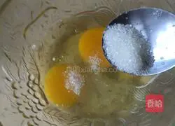 Illustration of making matcha cocoa powder waffles 2