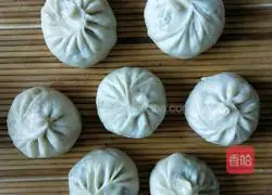 Illustration of how to make radish leaves and shrimp buns 4