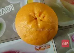 Illustration of how to make simulated orange steamed buns 8