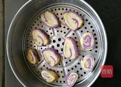 How to make three-color steamed buns Illustration 7