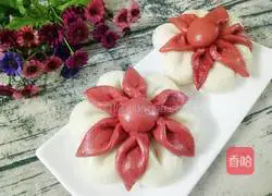 Illustration of how to make flower steamed buns 2