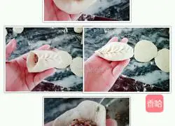 Illustration of how to make autumn leaf buns 7