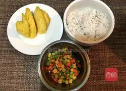 Pineapple fried rice Illustration of how to do it 1