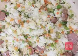 Cheese Omelette Rice (Internet celebrity fried rice) Flaming Mountain Recipe Illustration 5