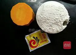 Illustration of how to make yeast pumpkin cake 1