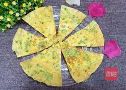 Illustration of how to make colorful pepper and egg pancakes 8