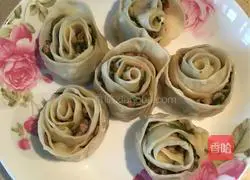 Illustration of how to make rose dumplings 6