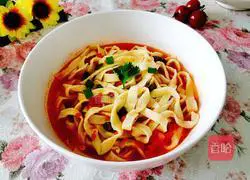 Illustration of how to make tomato noodles 14