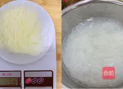 Illustration of how to make fried rice noodles at home 1