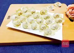 Illustration of how to make wontons with abalone sauce 12