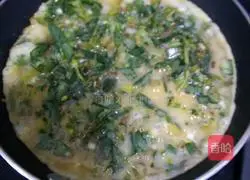 Illustration of how to make purslane cake 8 