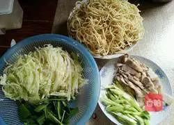 Illustration of how to make fried noodles 1