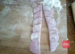 Illustration of how to make purple sweet potato and rose steamed buns 11