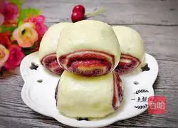 Illustration of how to make two-color steamed buns 15