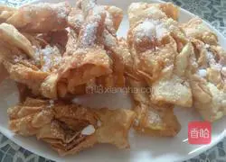 Illustration of how to make sweet wonton skin with hemp leaves (Pai Cha) 4