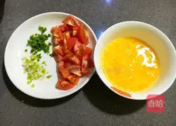 Illustration of how to make tomato and egg noodles 2